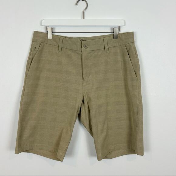 Hang Ten Men's Hybrird Shorts Tan Size 34 - Picture 1 of 7